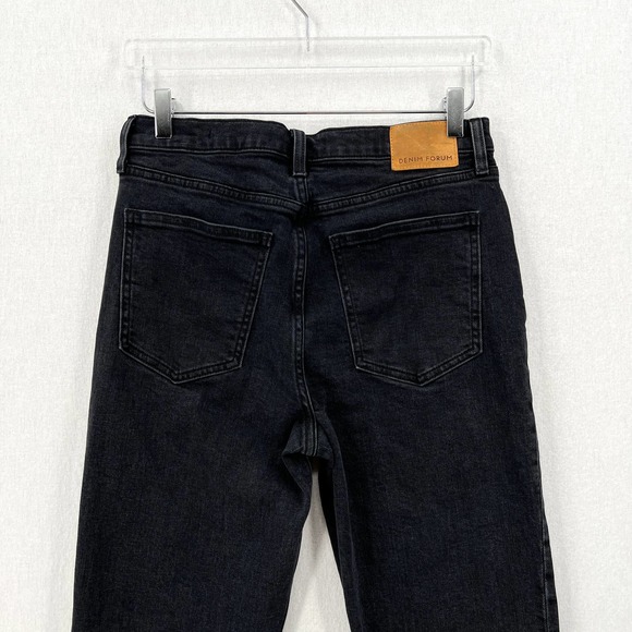 ARITZIA DENIM FORUM Jeans Womens 29 Black The Arlo High Rise Straight 28L - Picture 8 of 16